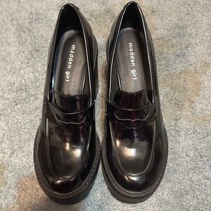 Madden Girl Black Loafers for Women